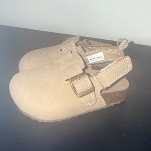 Carter's Beige Kids Slippers with Adjustable Straps